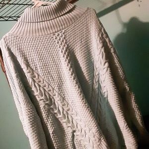 Very light turquoise turtle neck